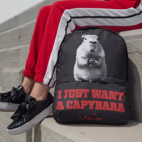 I Just Want A Capybara Backpack
