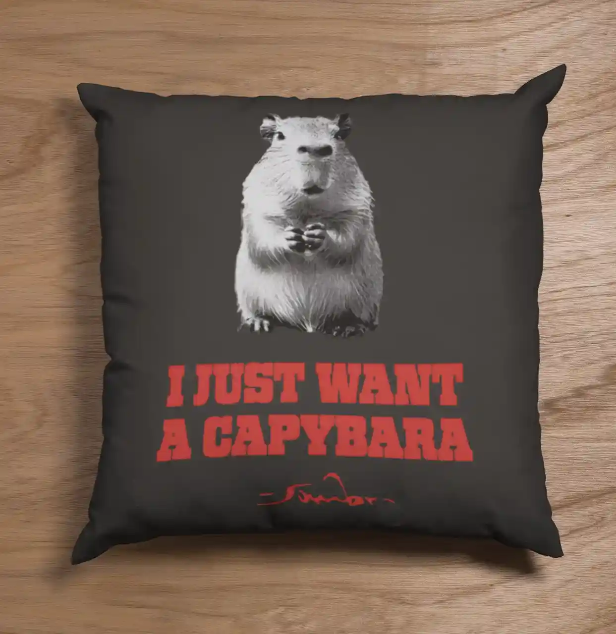 I Just Want A Capybara Pillow Case